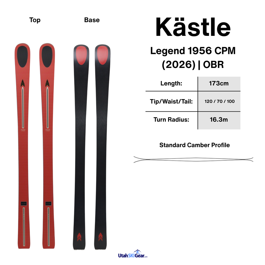 Kastle Legend 1956 CPM 173cm Skis | 2027 SKIS Kastle