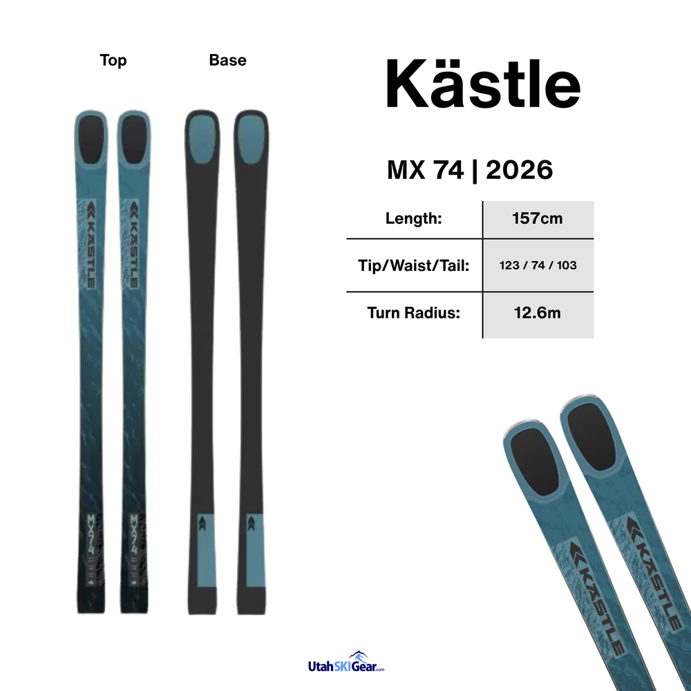 Kastle MX 74 157cm Skis | 2027 SKIS Kastle
