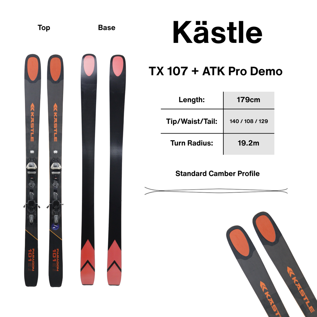 Kastle Paragon 101 190cm + Marker Griffon 13 | 2027 USED USED SKIS Kastle