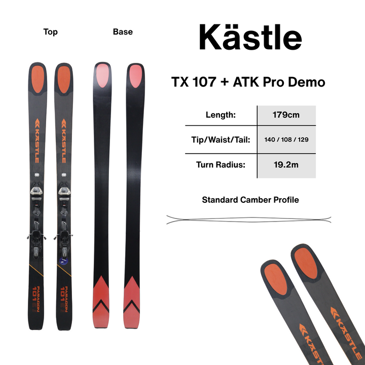 Kastle Paragon 101 190cm + Marker Griffon 13 | 2027 USED USED SKIS Kastle