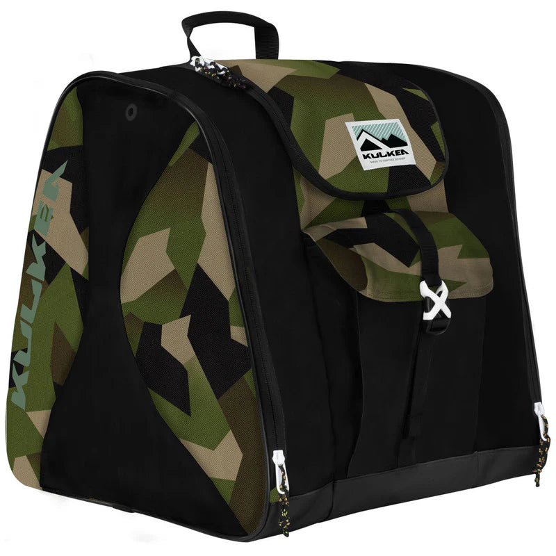Kulkea Talvi X Ski Boot Pack BAGS Kulkea Geo Camo-Black