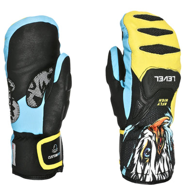 Level SQ JR CF Mitten APPAREL Level Yellow-Blue M - 6JR 