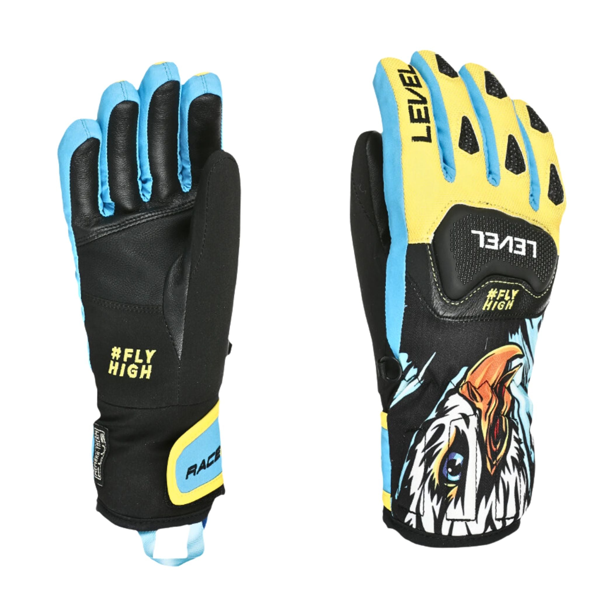 Level Race JR Glove APPAREL Level Yellow-Blue S - 5JR 