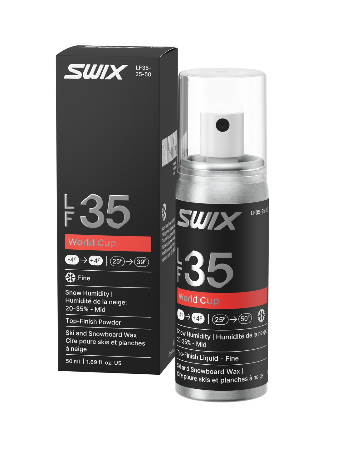 Swix LF35 WC Liquid Fine Mid 50ml | USA SKI & SNOWBOARD WAX Swix