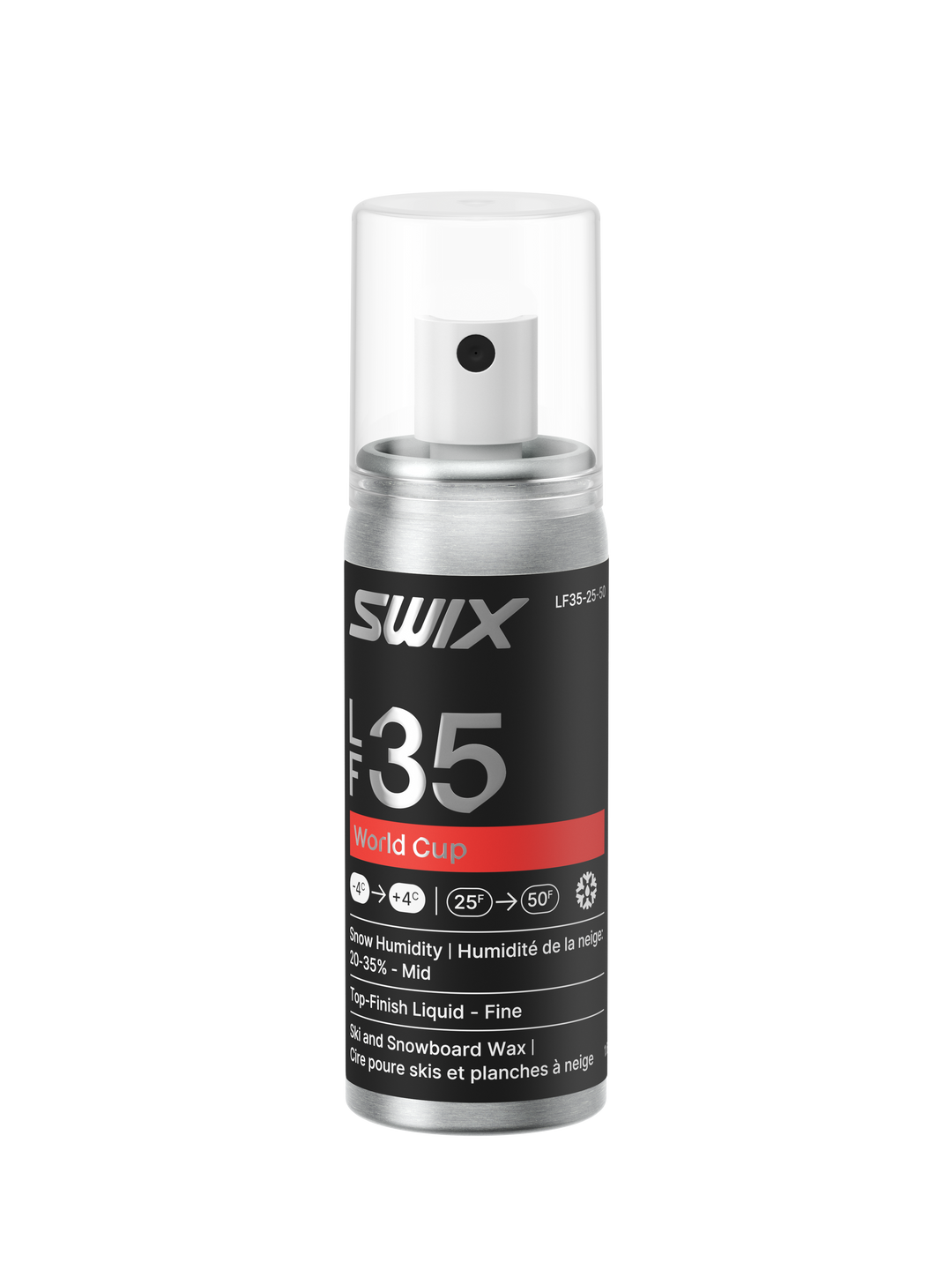 Swix LF35 WC Liquid Fine Mid 50ml | USA SKI & SNOWBOARD WAX Swix