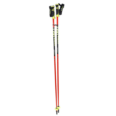 Leki WCR TBS SL Ski Racing Poles SKI POLES Leki 125cm Red-Black-Yellow 