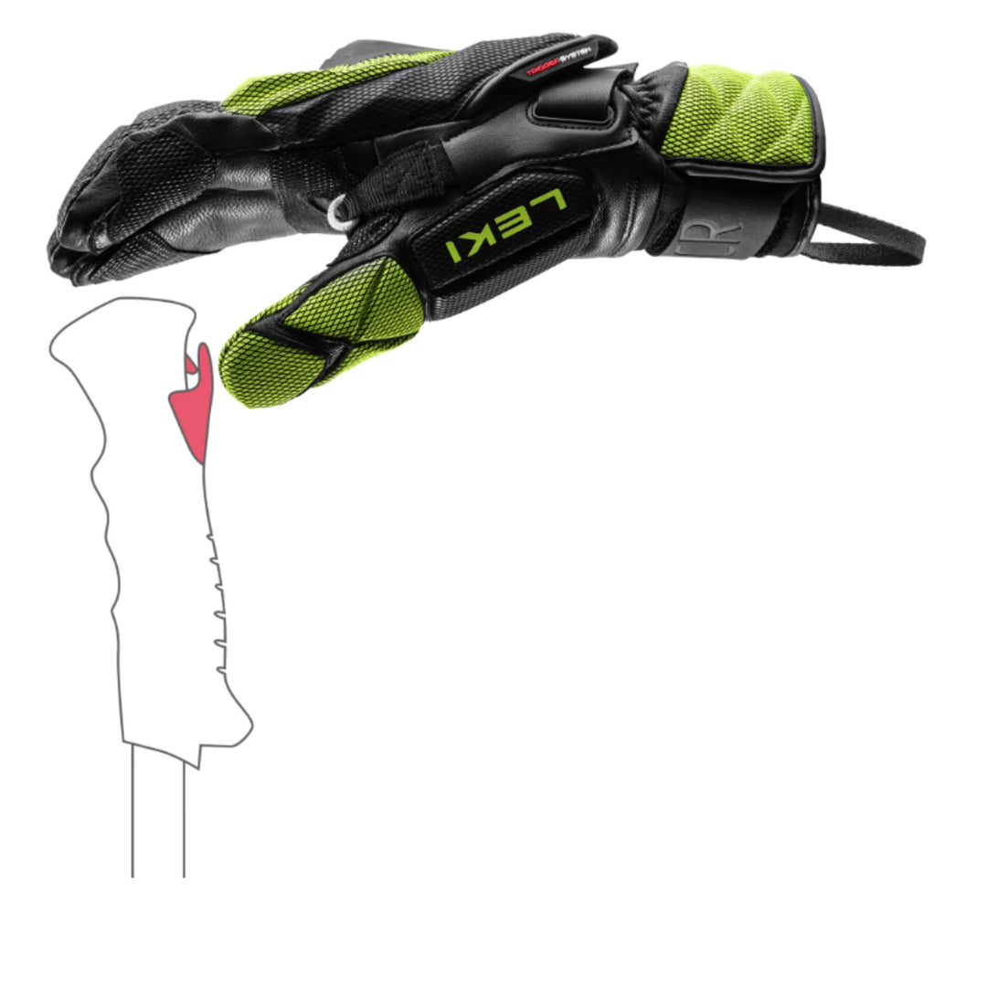 Leki WCR Venom GS 3D Lobster Race Gloves- OPEN BOX RETURN APPAREL Leki   