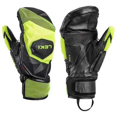 Leki WCR Venom SL 3D Race Mitt- OPEN BOX RETURN APPAREL Leki Black-Lemon 9
