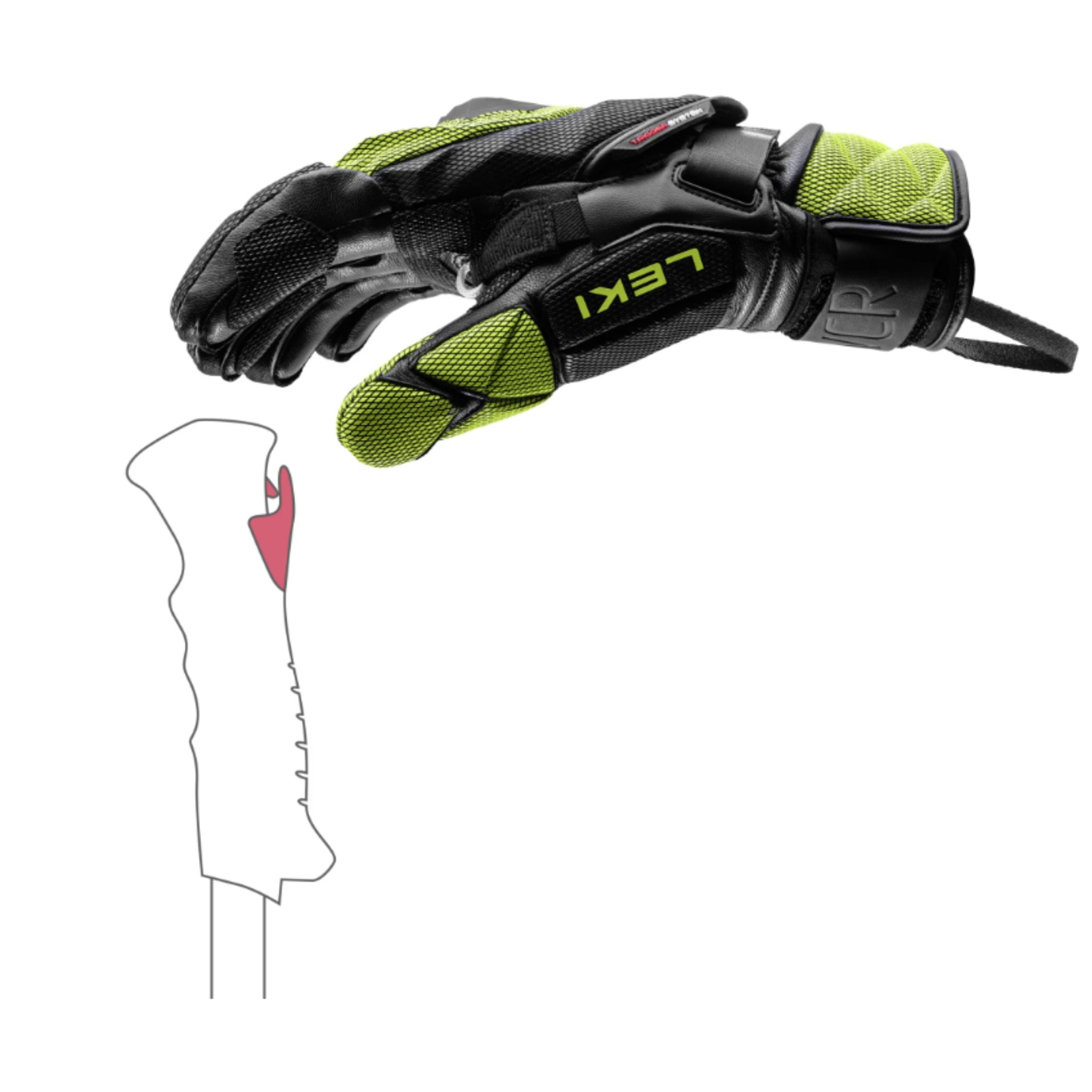 Leki WCR Venom GS 3D Race Gloves- OPEN BOX RETURN APPAREL Leki   
