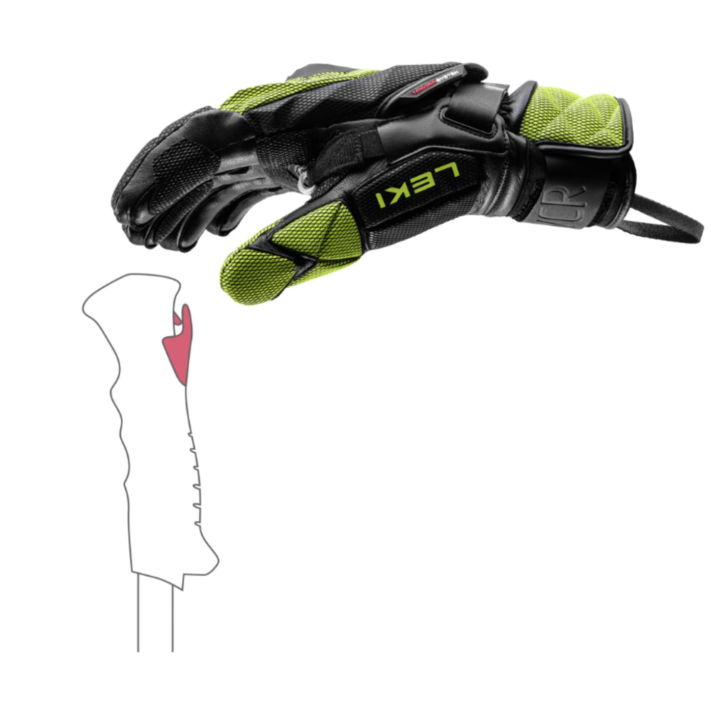 Leki WCR Venom GS 3D Race Gloves- OPEN BOX RETURN APPAREL Leki   