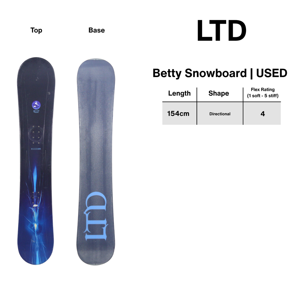 LTD Betty 154cm - USED SNOWBOARDS LTD
