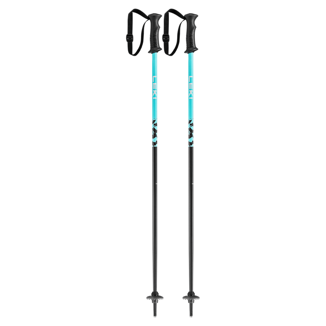 Leki Rider Junior Ski Poles 2026 SKI POLES Leki 80cm Navy / Turqoise