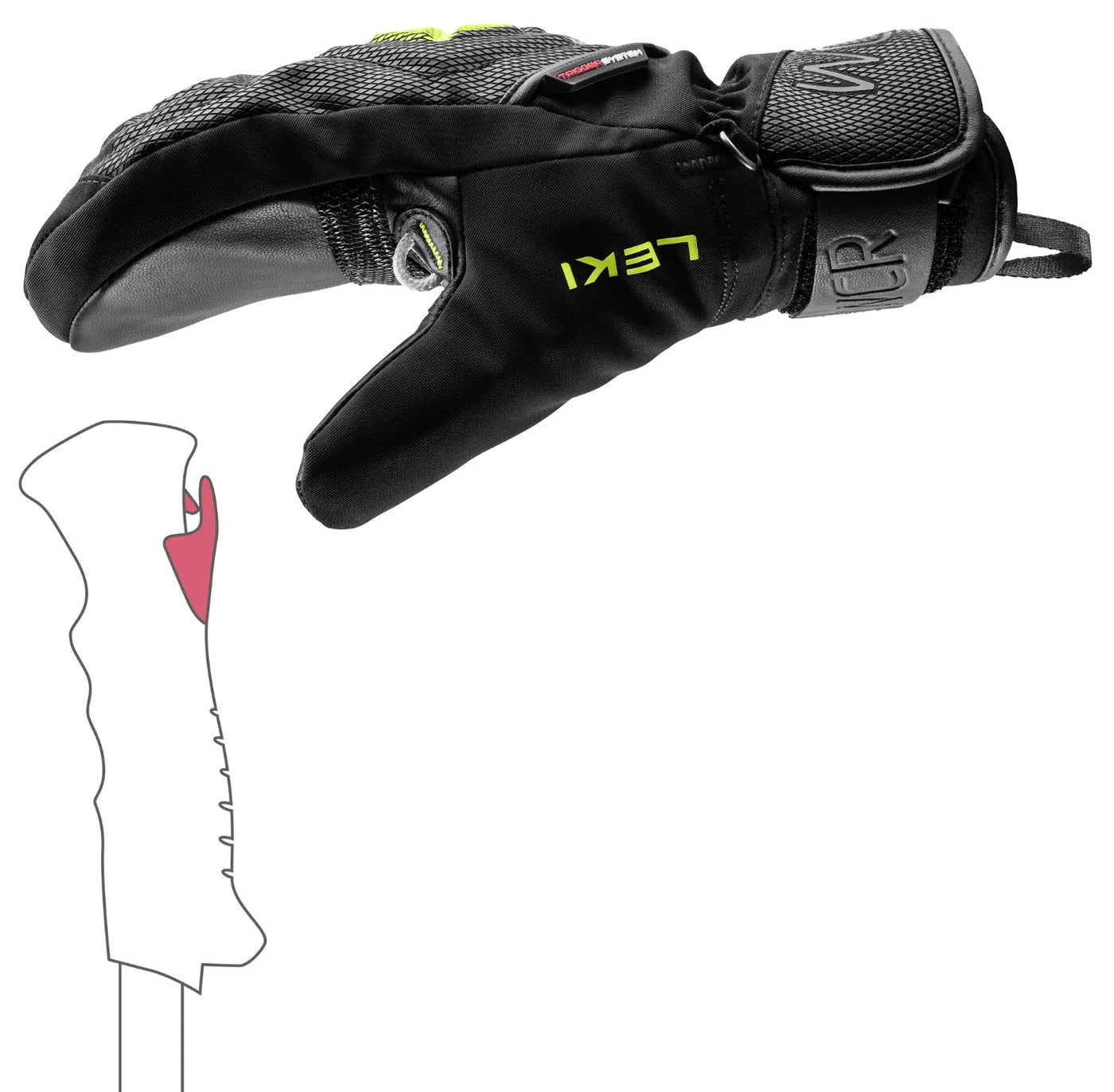 Leki WCR C-Tech 3D Junior Mitt 2024 PROTECTIVE GEAR Leki   