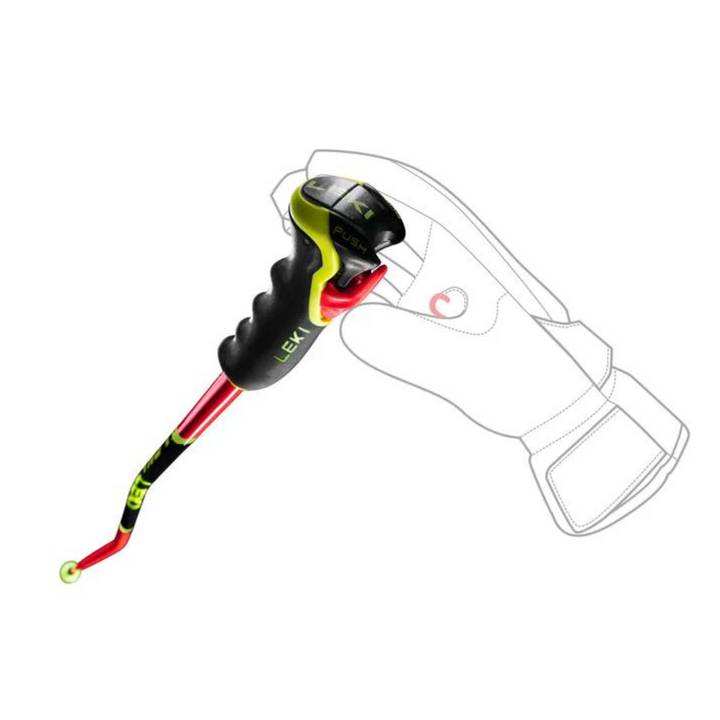 Leki WCR Super G/DH 3D Ski Racing Poles 2025 - OPEN BOX RETURN SKI POLES Leki