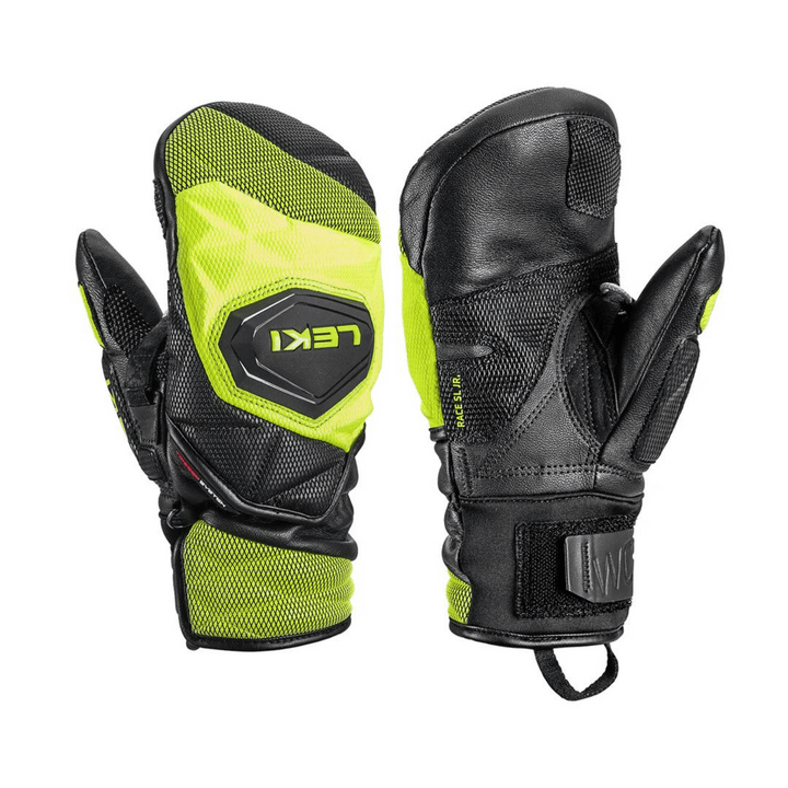 Leki WCR Venom 3D Junior Mitt 2026 APPAREL Leki black-lemon S (5)