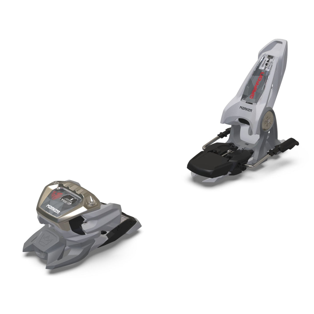 Marker Griffon 13 ID All Mountain Freeride Alpine Ski Bindings | 2025 SKI BINDINGS Marker Gray / Silver 100mm