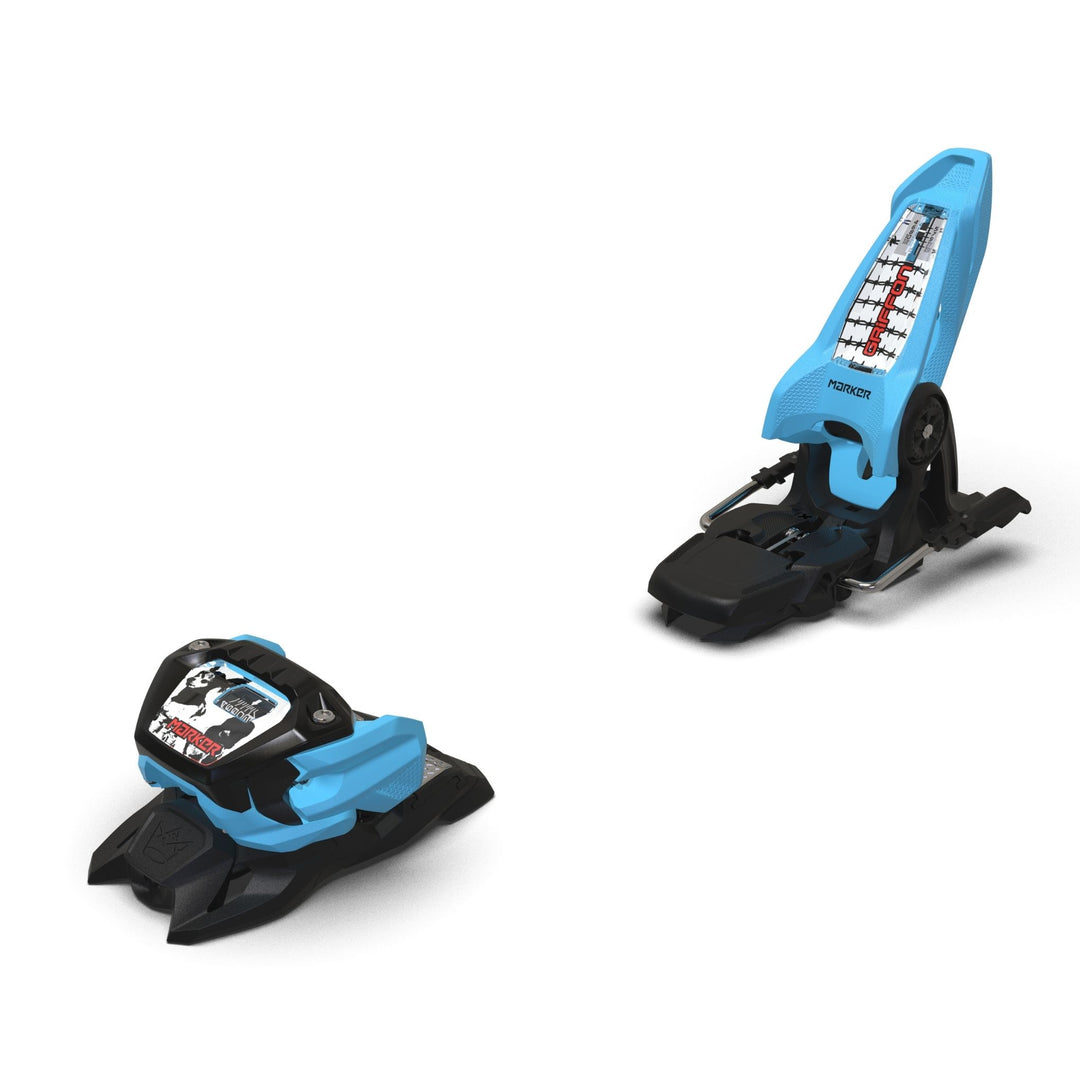 Marker Griffon 13 ID All Mountain Freeride Alpine Ski Bindings | 2025 SKI BINDINGS Marker Black / Light Blue 100mm