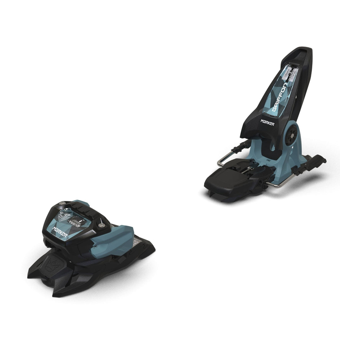 Marker Griffon 13 ID All Mountain Freeride Alpine Ski Bindings | 2025 SKI BINDINGS Marker Black / Powder Blue 100mm