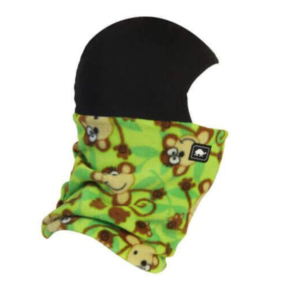 Turtle Fur Kids Playful Prints Fleece Shellaclava® APPAREL Turtle Fur Monkeys  