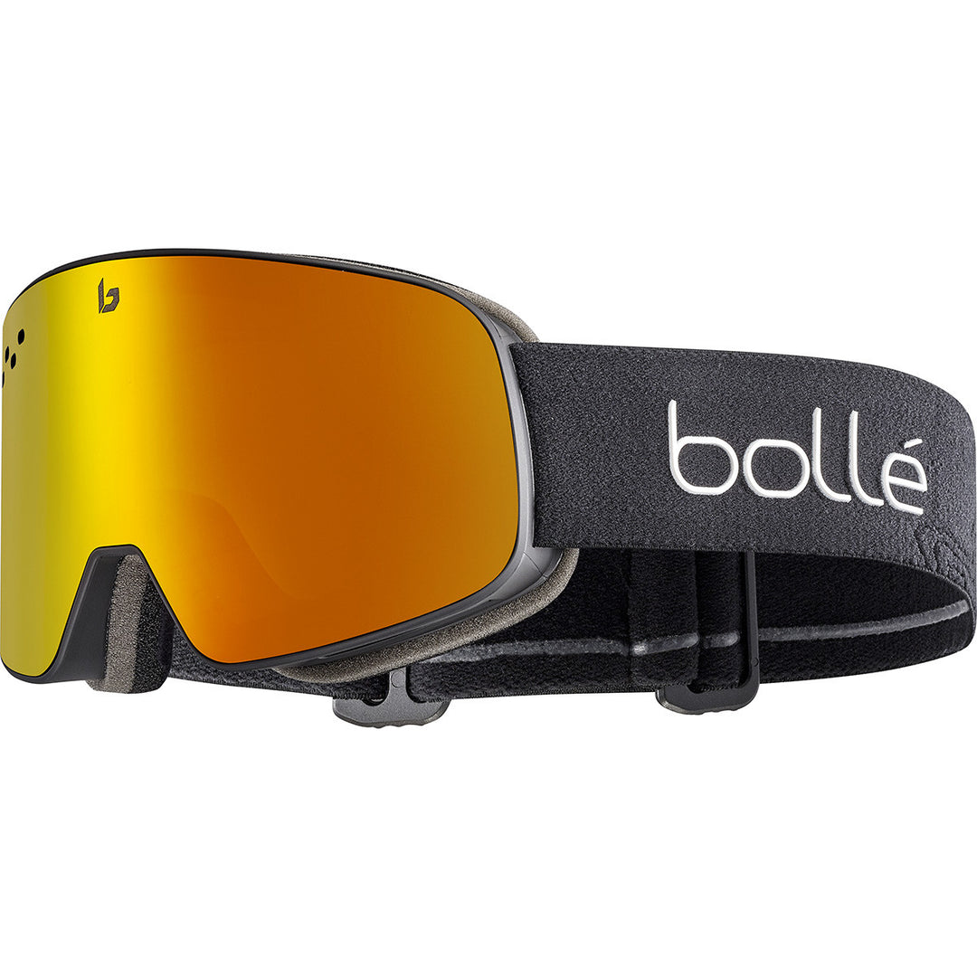 Bollé Nevada Ski Goggles GOGGLES Bolle Black Matte with Sunrise Lens  