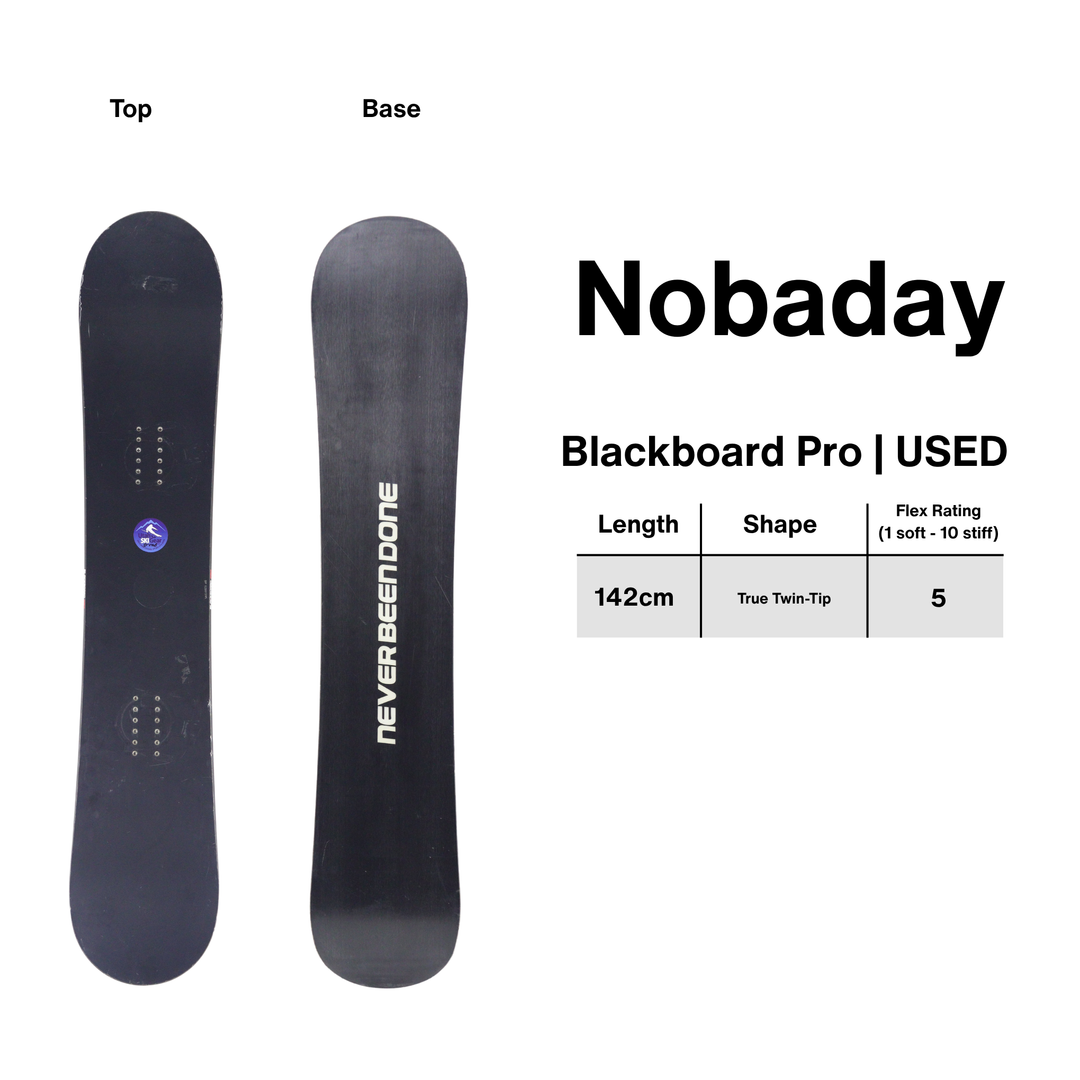 Nobaday Blackboard Pro 142cm - USED SNOWBOARDS Nobaday