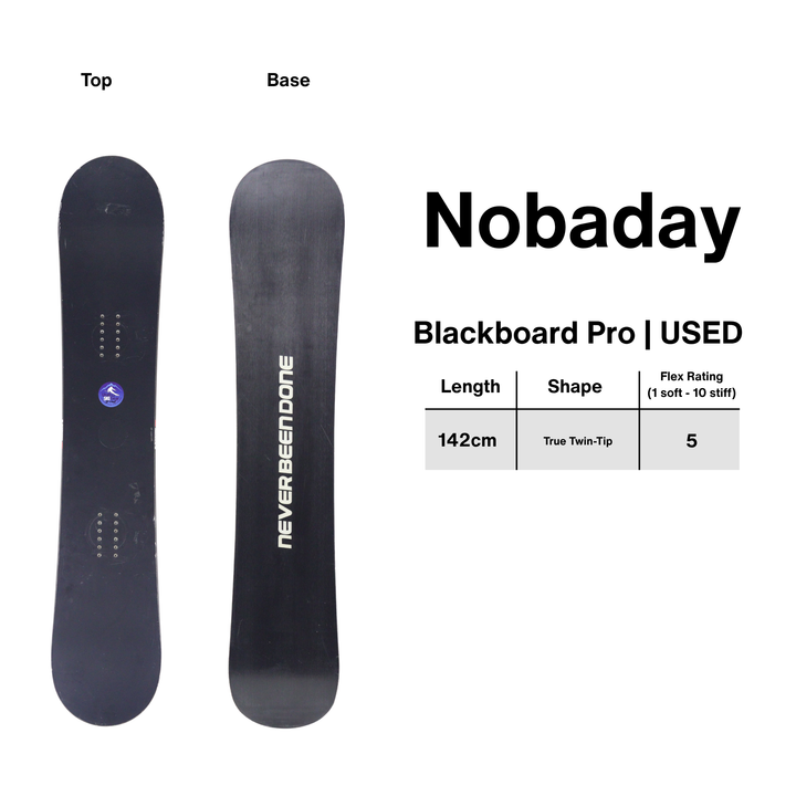 Nobaday Blackboard Pro 142cm - USED SNOWBOARDS Nobaday