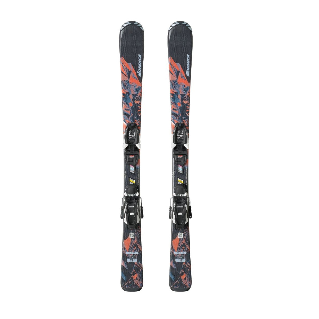 Nordica Team Am Junior Skis + JR 4.5 FDT FDT Bindings - 2026 110cm