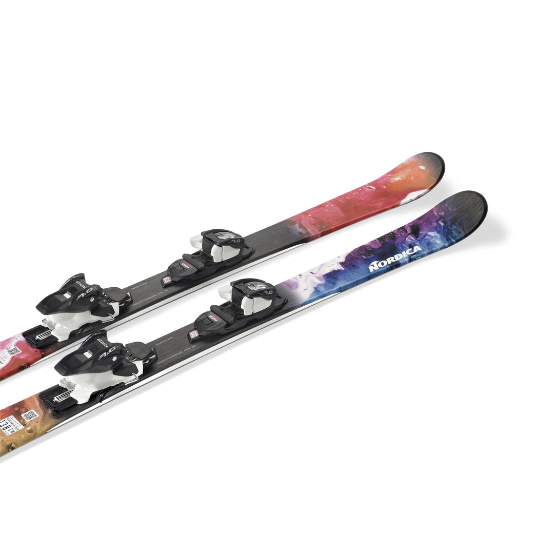 Nordica Unleashed Junior Skis + 7.0 FDT WB Bindings - 2026 SKIS Nordica