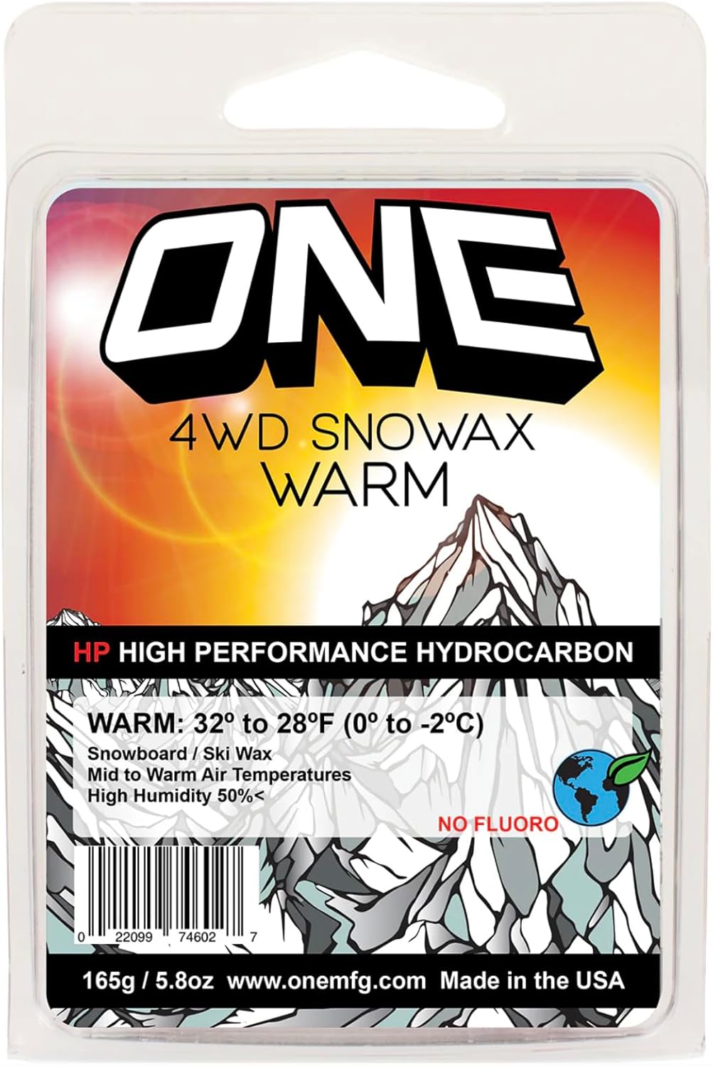 One MFG 4WD Snowax Warm - 165g - W4W SKI & SNOWBOARD WAX OneBall