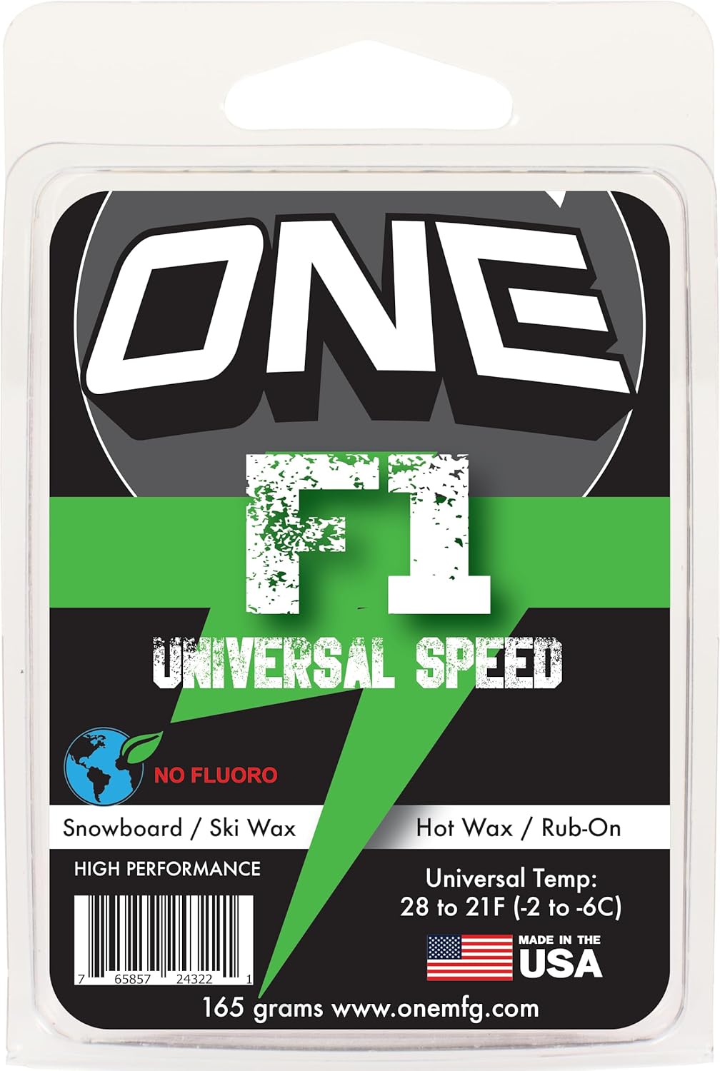 One MFG Any Condition F-One Snowboard Wax - 165g SKI & SNOWBOARD WAX OneBall
