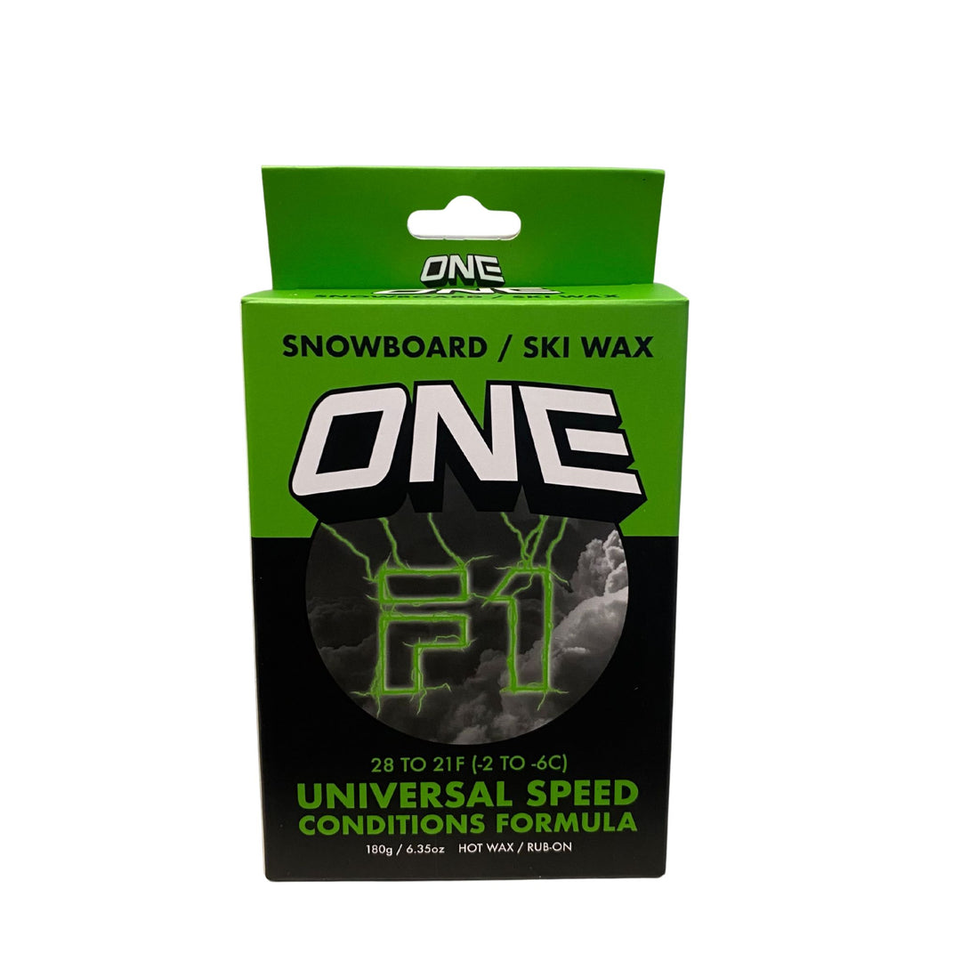 OneBall F-1 Trick Universal Custom Lightening Bolt Wax 180g SKI & SNOWBOARD WAX OneBall