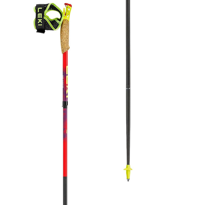 Leki Crosstrail FX Superlite Compact Carbon Trekking Poles SKI POLES Leki Red