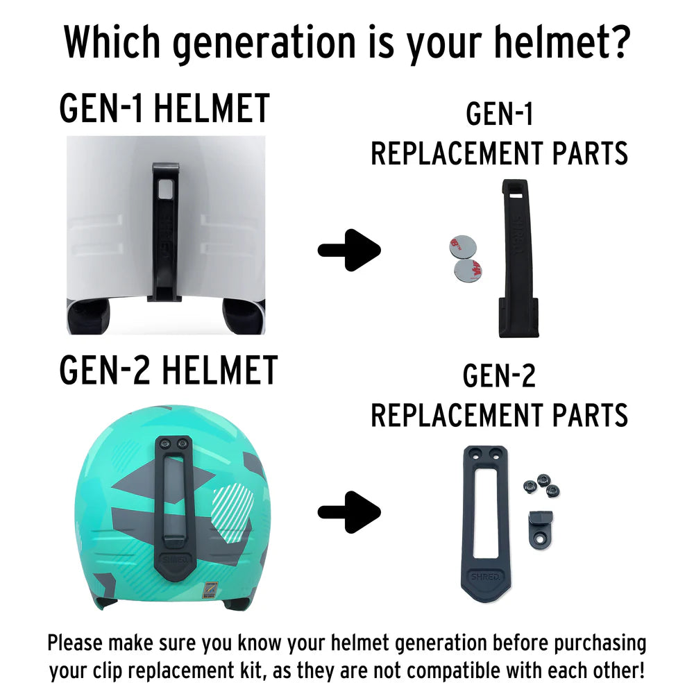 SHRED Basher Goggle Clip Kit ACCESSORIES SHRED