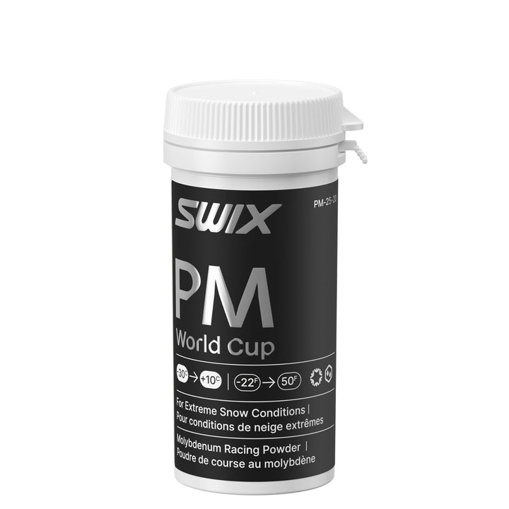 Swix World Cup PM Molybdenum Powder - 20g Racing Wax for Abrasive Snow SKI & SNOWBOARD WAX Swix