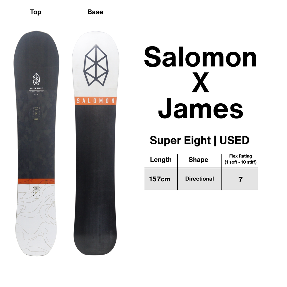 Salomon X James Super Eight Snowboard - 157cm | USED SNOWBOARDS Salomon