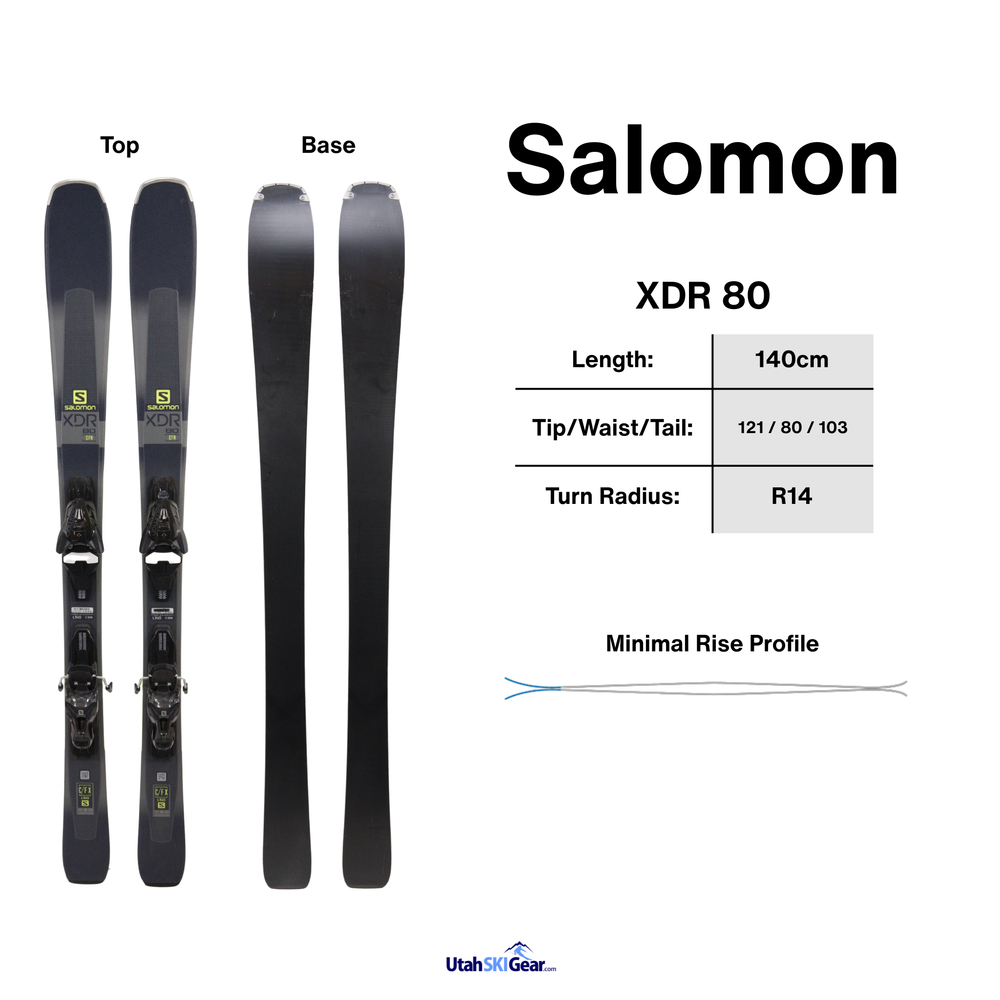 Salomon XDR 80 CFR + Salomon Mercury 11 Bindings - USED USED SKIS Salomon