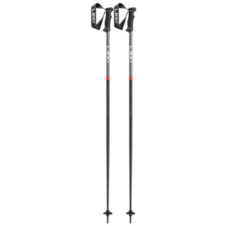 Leki QNTM Ski Poles 2026 SKI POLES Leki Red 110cm Aluminum