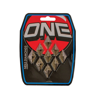 One MFG Neils Diamonds Snowboard Traction STOMP PADS OneBall Chrome