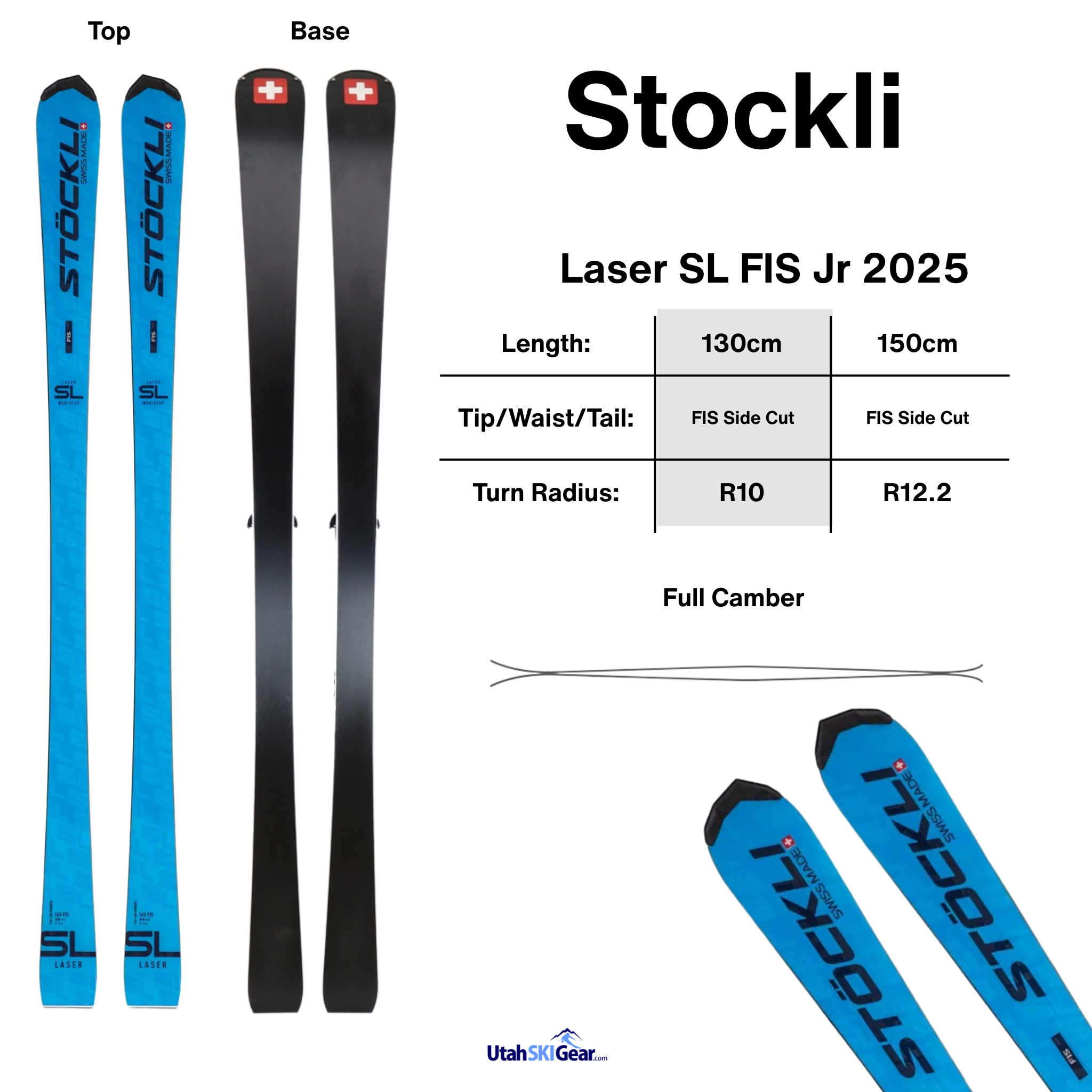 Stockli (子ども用)Race Teamスキー ビンディング付き100cm 子供たちに