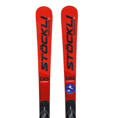 Stockli 2023 Laser GS FIS Junior 144cm + Elan EL 7.5 GW CA Bindings - USED SKIS Stockli   
