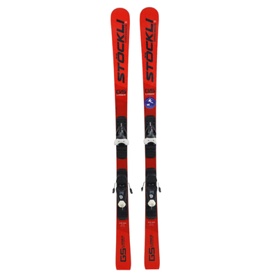Stockli 2023 Laser GS FIS Junior 144cm + Elan EL 7.5 GW CA Bindings - USED SKIS Stockli   