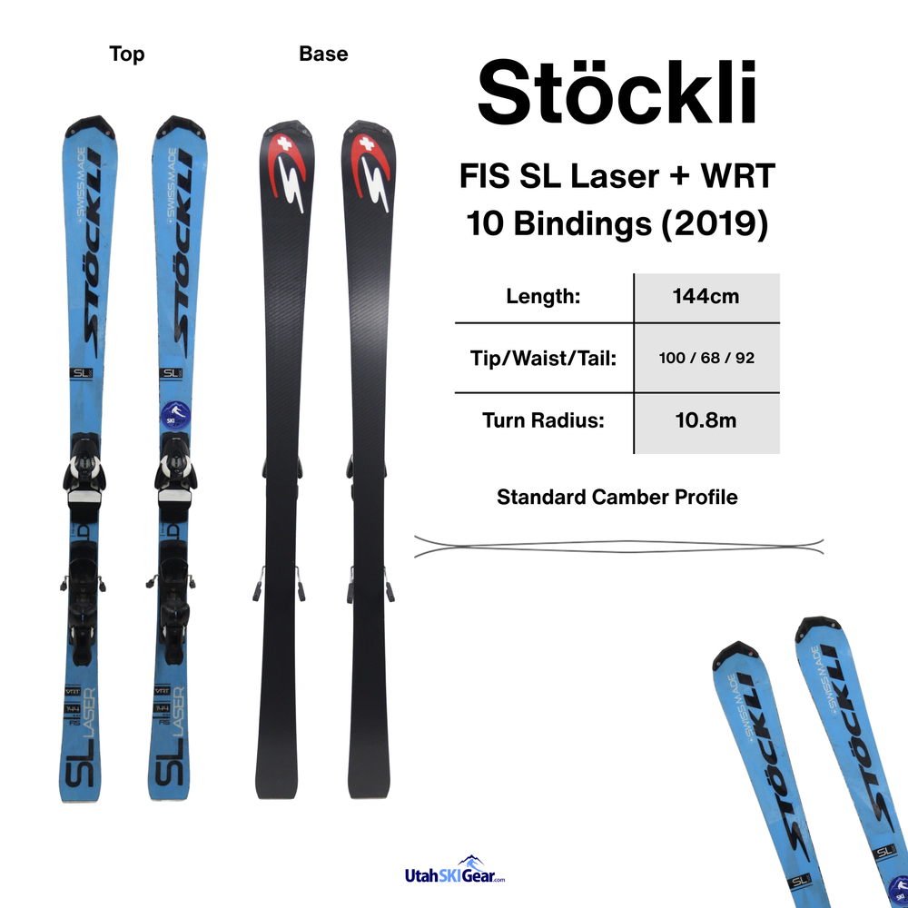 Stockli FIS SL Laser 144cm (2019) - USED USED SKIS Stockli