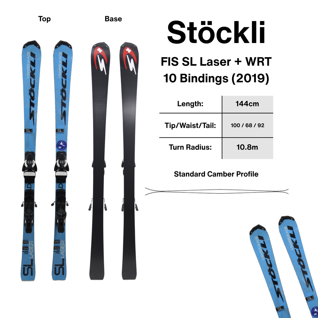Stockli FIS SL Laser 144cm (2019) - USED USED SKIS Stockli