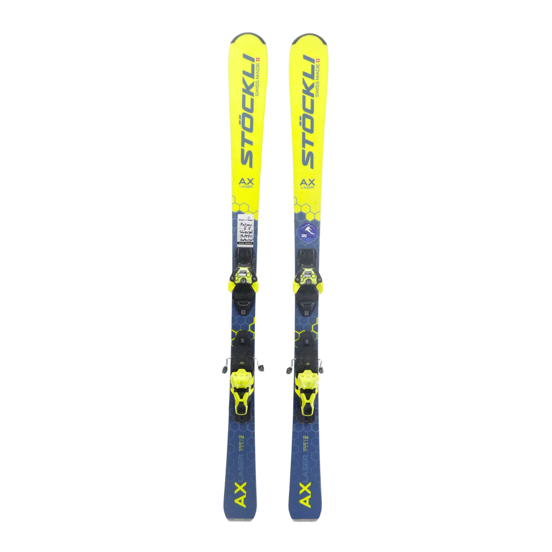Stockli Laser AX 154cm | 2022 + Salomon DXM 13 Bindings - USED USED SKIS Stockli