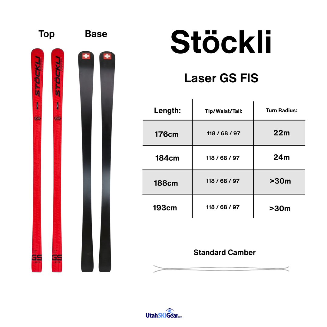 Stockli Laser GS FIS - GS Racing Skis - 2025 – Utah Ski Gear