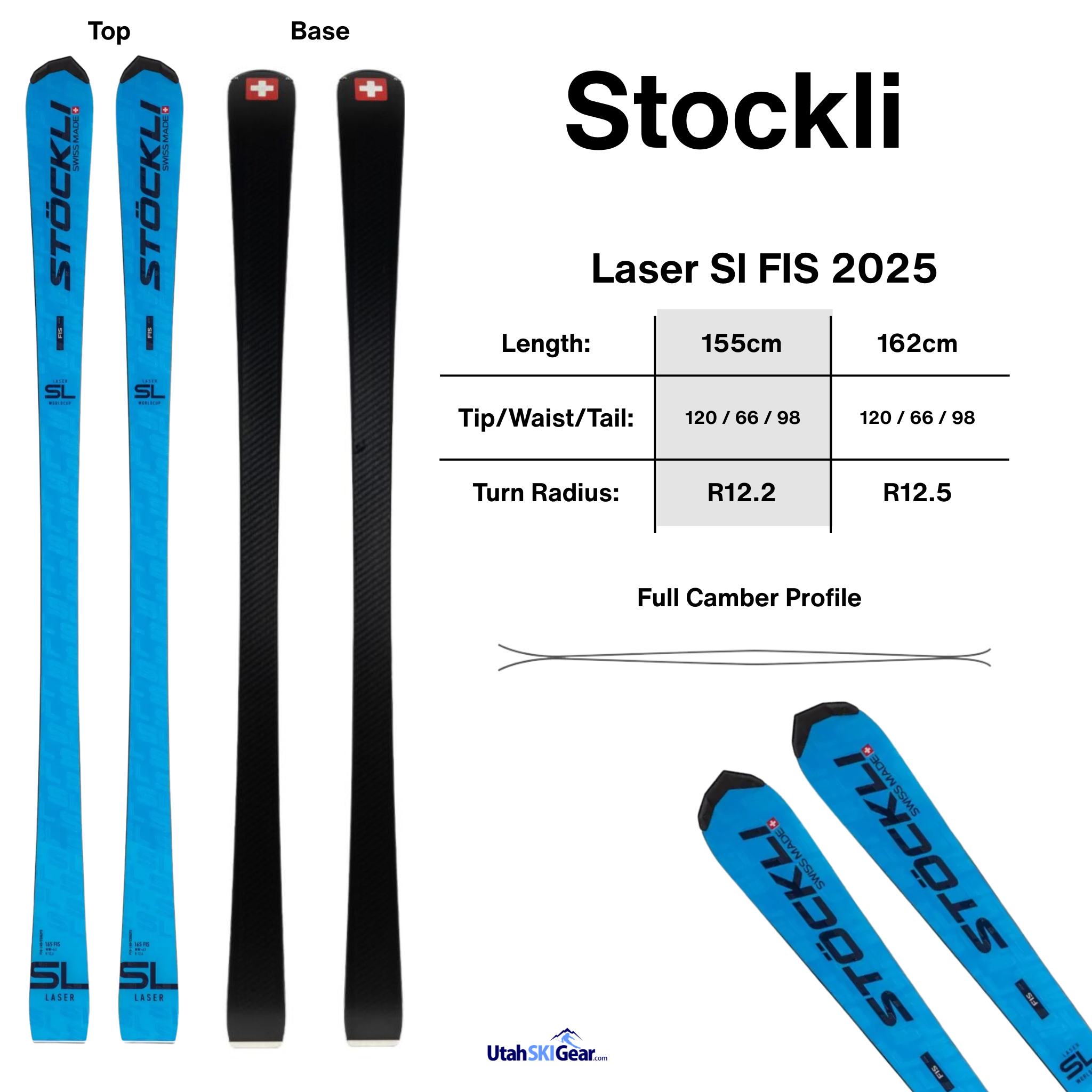 STOCKLI（ストックリー） LASER SL 165cm スキー ウィンタースポーツ