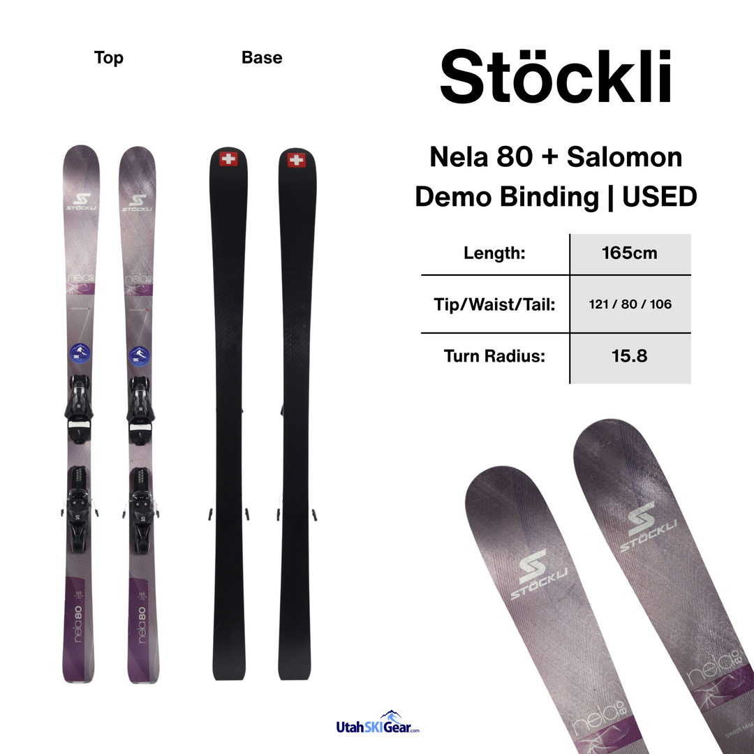Stockli Nela 80 (2023) + Salomon Demo Bindings - USED USED SKIS Stockli