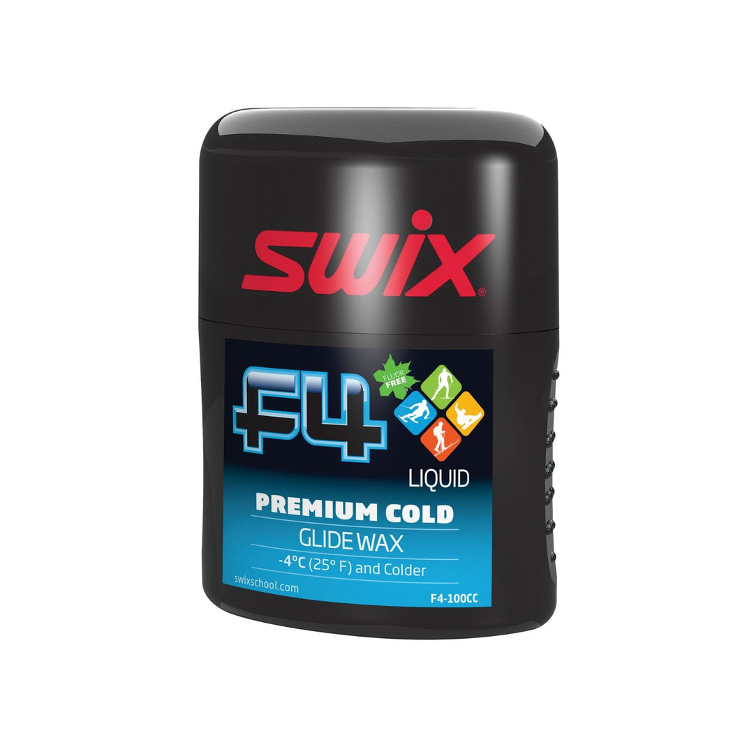 Swix F4-100NCUS Glidewax Liq. Cold 100ml, USA SKI & SNOWBOARD WAX Swix