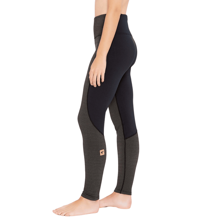 Terramar Women's Fusion Thermal Pants APPAREL Terramar BRINDLE BLACK S 