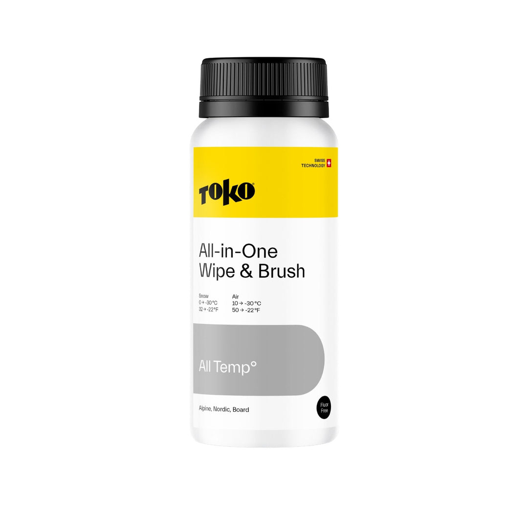 Toko All-in-One Wipe and Brush Liquid Wax - 250ml SKI & SNOWBOARD WAX Toko